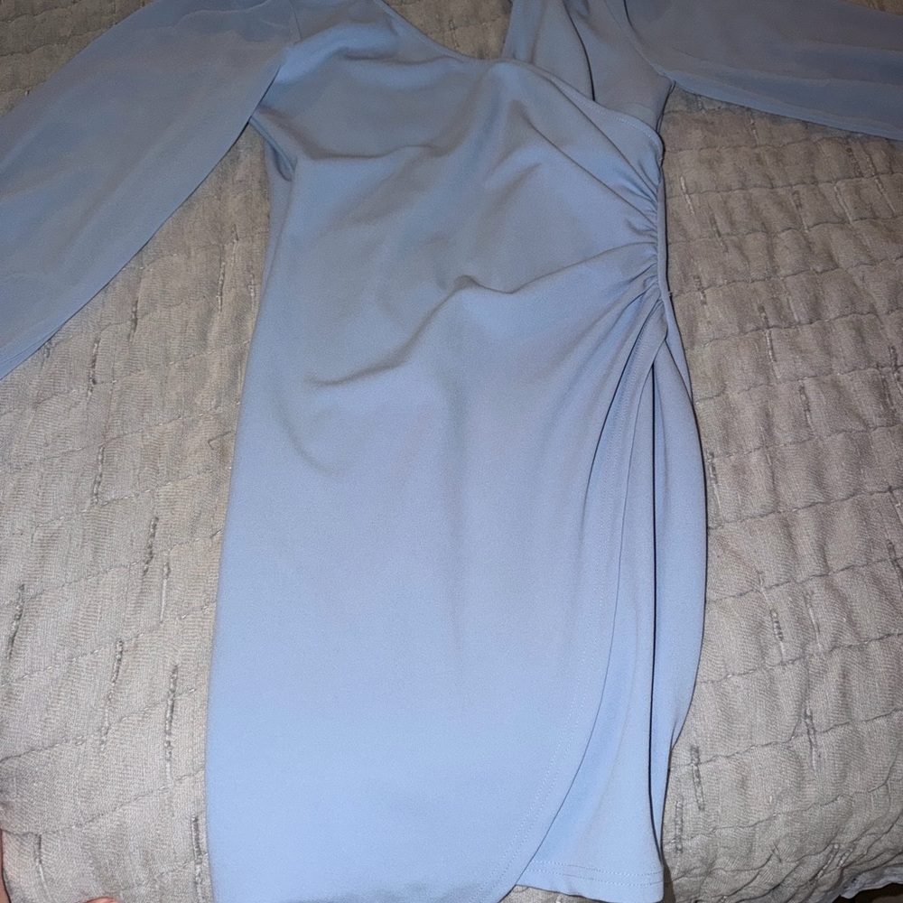 Elegant Light Blue Women's Dress